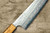 Nigara VG-XEOS Damascus Hammered OK8B Japanese Chef's Gyuto Knife 210mm with Urushi Lacquered Oak Handle 