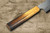 Nigara VG-XEOS Damascus Hammered OK8B Japanese Chef's Santoku Knife 180mm with Urushi Lacquered Oak Handle  Nigara VG-XEOS Damascus Hammered OK8B Japanese Chef's Santoku Knife 180mm with Urushi Lacquered Oak Handle