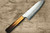 Nigara VG-XEOS Damascus Hammered OK8B Japanese Chef's Santoku Knife 180mm with Urushi Lacquered Oak Handle  Nigara VG-XEOS Damascus Hammered OK8B Japanese Chef's Santoku Knife 180mm with Urushi Lacquered Oak Handle