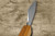 Nigara VG-XEOS Damascus Hammered OK8B Japanese Chef's Santoku Knife 180mm with Urushi Lacquered Oak Handle  Nigara VG-XEOS Damascus Hammered OK8B Japanese Chef's Santoku Knife 180mm with Urushi Lacquered Oak Handle
