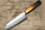 Nigara VG-XEOS Damascus Hammered OK8B Japanese Chef's Santoku Knife 180mm with Urushi Lacquered Oak Handle 