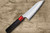 Nigara SPG-STRIX Damascus Hammered RS8R Japanese Chef's Santoku Knife 180mm with Red-Ring Rosewood Handle 