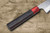 Nigara SPG-STRIX Damascus Hammered RS8R Japanese Chef's Santoku Knife 180mm with Red-Ring Rosewood Handle 