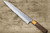 Nigara SPG-STRIX Damascus Hammered RS8M Japanese Chef's Slicer(Sujihiki) 270mm with Light-Brown-Ring Rosewood Handle 