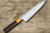 Nigara SPG-STRIX Damascus Hammered RS8M Japanese Chef's Gyuto Knife 240mm with Light-Brown-Ring Rosewood Handle 