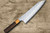 Nigara SPG-STRIX Damascus Hammered RS8M Japanese Chef's Gyuto Knife 210mm with Light-Brown-Ring Rosewood Handle 