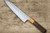 Nigara SPG-STRIX Damascus Hammered RS8M Japanese Chef's Gyuto Knife 210mm with Light-Brown-Ring Rosewood Handle 