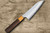 Nigara SPG-STRIX Damascus Hammered RS8M Japanese Chef's Santoku Knife 180mm with Light-Brown-Ring Rosewood Handle 