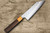 Nigara SPG-STRIX Damascus Hammered RS8M Japanese Chef's Bunka Knife 180mm with Light-Brown-Ring Rosewood Handle 