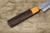 Nigara SPG-STRIX Damascus Hammered RS8M Japanese Chef's Petty Knife(Utility) 150mm with Light-Brown-Ring Rosewood Handle 