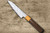 Nigara SPG-STRIX Damascus Hammered RS8M Japanese Chef's Petty Knife(Utility) 150mm with Light-Brown-Ring Rosewood Handle 