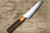 Nigara SPG-STRIX Damascus Hammered RS8M Japanese Chef's Petty Knife(Utility) 150mm with Light-Brown-Ring Rosewood Handle 
