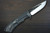 Nigara Folding R2(SG2) Kurouchi Hammered Petty Knife(Utility) 100mm with Black G10 Handle 