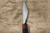 Yu Kurosaki R2(SG2) Hammered JUHYO WA RS8H Japanese Chef's Bunka Knife 165mm with Brown-Ring Octagonal Handle 