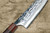 Yu Kurosaki R2(SG2) Hammered JUHYO WA RS8H Japanese Chef's Bunka Knife 165mm with Brown-Ring Octagonal Handle 