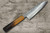 Okeya VG10 Hammered OK8B Japanese Chef's Santoku Knife 165mm with Urushi Lacquered Oak Handle 
