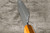 Okeya SPG-STRIX Damascus OK8B Japanese Chef's Bunka Knife 185mm with Urushi Lacquered Oak Handle 