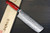 Takeshi Saji R2 Diamond Finish Damascus MCRB-NNM Japanese Chef's Nakiri(Vegetable) 170mm with Dark-Red Micarta Handle Nomura Special 