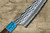 Yu Kurosaki R2(SG2) Hammered SENKO-EI WA RSTCA Japanese Chef's Bunka Knife 165mm with Blue Turquoise & Rosewood Handle 