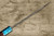 Yu Kurosaki R2(SG2) Hammered SENKO-EI WA RSTCA Japanese Chef's Bunka Knife 165mm with Blue Turquoise & Rosewood Handle  Yu Kurosaki R2(SG2) Hammered SENKO-EI WA RSTCA Japanese Chef's Bunka Knife 165mm with Blue Turquoise & Rosewood Handle