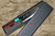 Yu Kurosaki R2(SG2) Hammered SENKO-EI WA RSTCA Japanese Chef's Nakiri(Vegetable) 165mm with Blue Turquoise & Rosewood Handle 