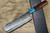 Yu Kurosaki R2(SG2) Hammered SENKO-EI WA RSTCA Japanese Chef's Nakiri(Vegetable) 165mm with Blue Turquoise & Rosewood Handle 