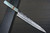 Yu Kurosaki R2(SG2) Hammered JUHYO WA STWG-AM Japanese Chef's Slicer(Sujihiki) 240mm with Stabilized Hybrid Wood Handle [Light Gray - Amber Ring] 