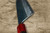 Daisuke Nishida Shirogami No.1 Kurouchi RS8R Japanese Chef's Gyuto Knife 210mm with Red-Ring Octagonal Handle 