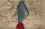 Daisuke Nishida Shirogami No.1 Kurouchi RS8R Japanese Chef's Nakiri(Vegetable) 170mm with Red-Ring Octagonal Handle 