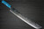 Takeshi Saji R2 Diamond Finish Damascus TCA Japanese Chef's Sakimaru-Slicer(Sujihiki) 390mm with Blue Turquoise Handle