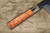 Kisuke Manaka ENN Blue#1 Kurouchi Hammered KRBFW Japanese Chef's Gyuto Knife 240mm with White Buffalo Ferrule Karin Lump Handle 