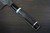 Kisuke Manaka KOKUENN Blue#1 Black Finished EBBFB2 Japanese Chef's Gyuto Knife 270mm with Double Buffalo Ringed Ebony Handle 
