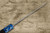 Yoshimi Kato Aogami Super Kurouchi Square-Hammered Japanese Chef's Bunka Knife 170mm with Ebony Handle [Blue-White Resin Ferrule] 