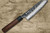 Yoshimi Kato 63 Layer VG10 Damascus SQ-Hammered Japanese Chef's Bunka Knife 170mm with Black-Ring Octagonal Honduras Handle 