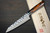 Takeshi Saji SRS13 Mirror Hammered Damascus IRN Japanese Chef's Kengata-Petty Knife(Utility) 130mm with Desert Ironwood Handle 