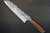 Takeshi Saji SRS13 Mirror Hammered Damascus IRN Japanese Chef's Santoku Knife 180mm with Desert Ironwood Handle 