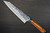 Takeshi Saji SRS13 Mirror Hammered Damascus IRN Japanese Chef's Kengata-Gyuto Knife 210mm with Desert Ironwood Handle 