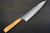 Yu Kurosaki R2(SG2) Hammered SENKO-EI WA OL8N Japanese Chef's Gyuto Knife 180mm with Olive Handle [Natural Finish] 