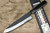 Sakai Takayuki White Steel Kurouchi Gold-Engraving Art Japanese Chef's Gyuto Knife 240mm with Ebony Handle [Fujin (Wind God)] 