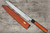 Yoshihiro Precious Wood Edition White No.2 Honyaki Mt.Fuji-Art Kiritsuke-Yanagiba(Sashimi) 270mm with Special Japanese Genuine Padauk [HON KARIN] Handle & Saya in Paulownia Box 