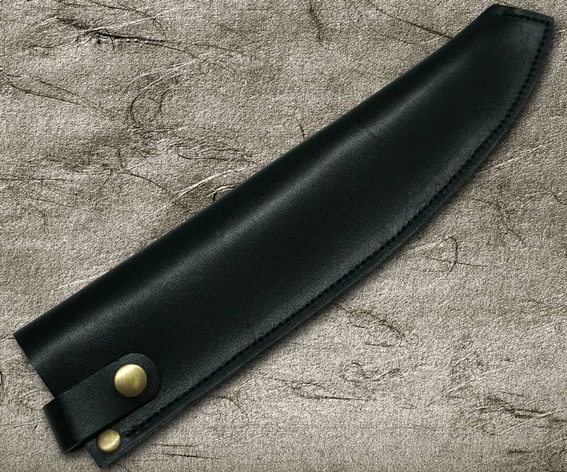 Natural Leather Knife Cover Saya Sheath Chef Knife(Gyuto) 210mm