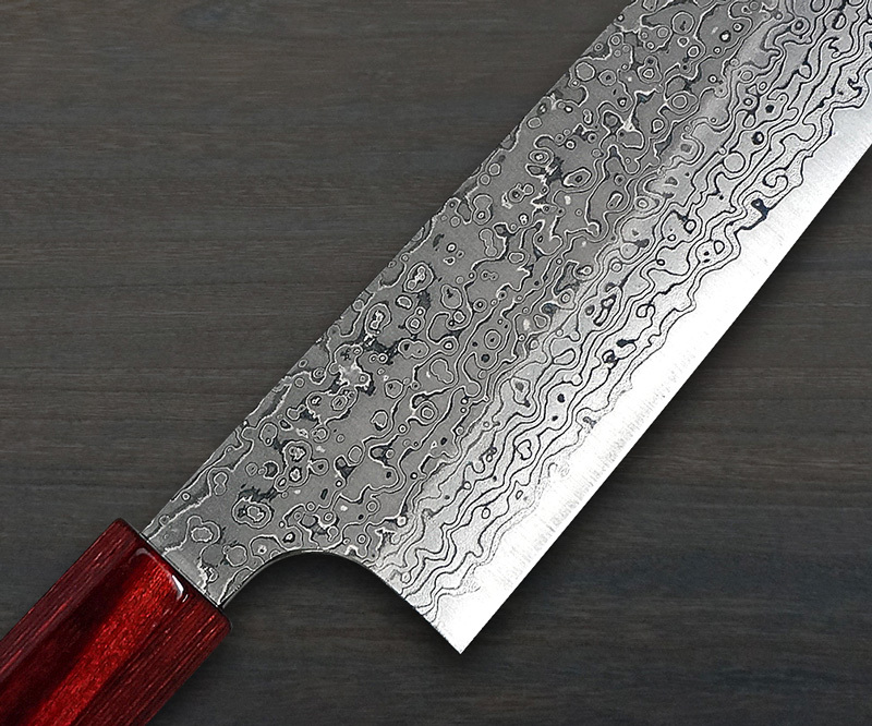 Kei Kobayashi R2 Special Finished RS8R Japanese Chef's Knife SET  (Gyuto210-Gyuto240-Slicer-Bunka-Santoku-Vegetable-Petty) with Red-Ring  Octagonal Handle