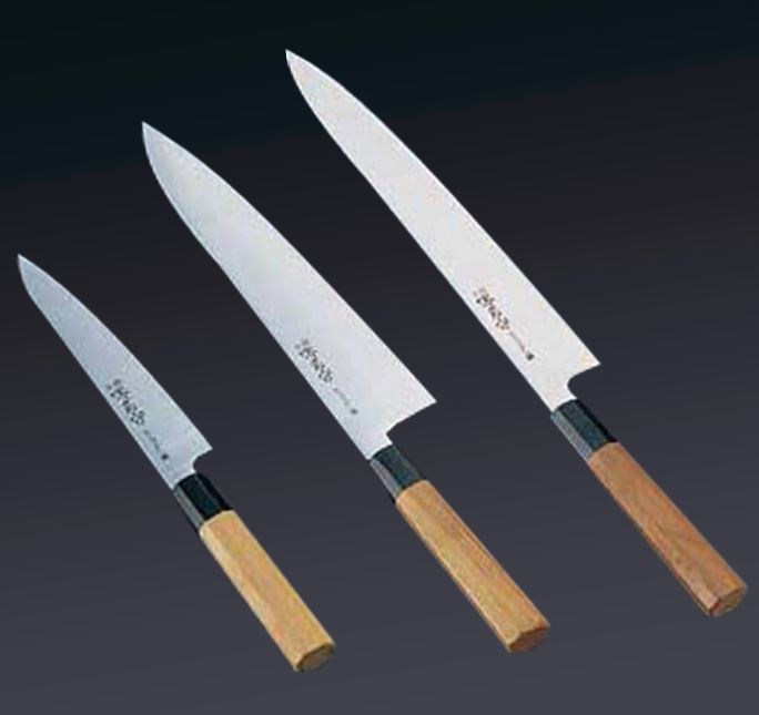 Kanetsune KC-950 DSR-1K6 Stainless Hammered Japanese Chef's Knife SET  (Gyuto180-Slicer210-Santoku-Vegetable-Petty-Mini Deba)