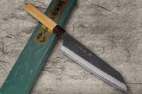 Sakai Takayuki Aogami Super Black Hammered Finish Chef's Knife