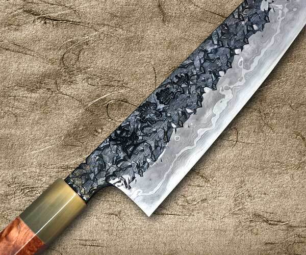 img Kisuke Manaka ENN Blue#1 Kurouchi Hammered KRBFW