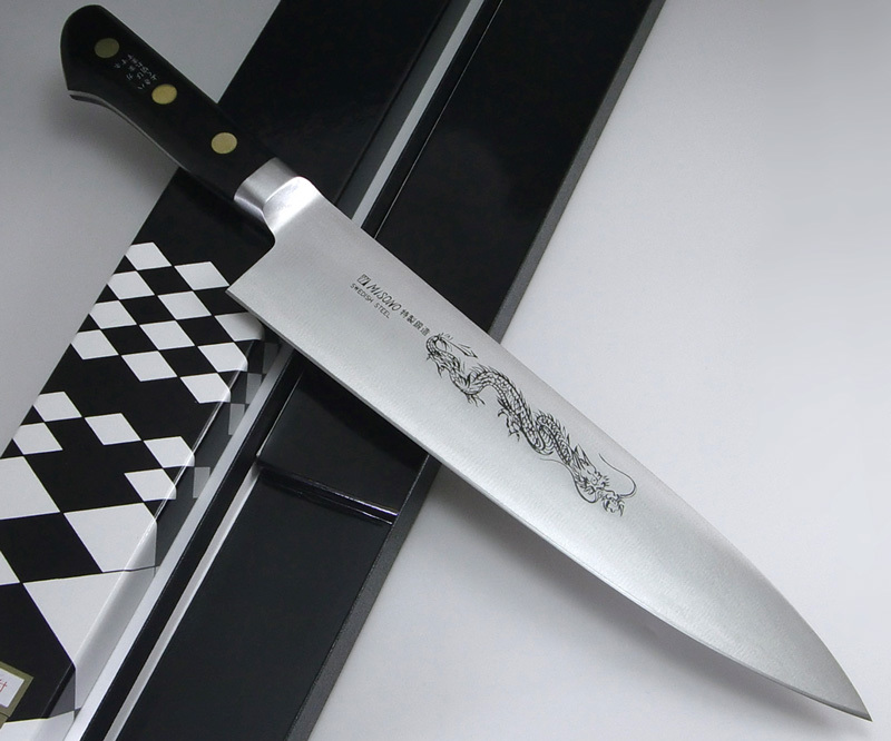 Misono Swedish High-Carbon Steel DRAGON Japanese Chef's Gyuto Knife 330mm