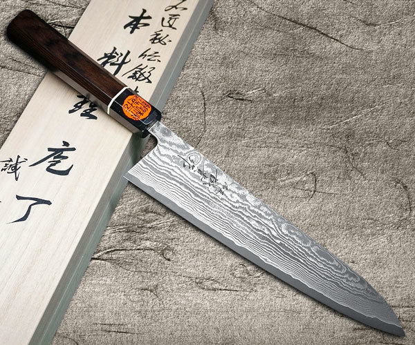 Kanetsune KC-950 DSR-1K6 Stainless Hammered Japanese Chef's Knife