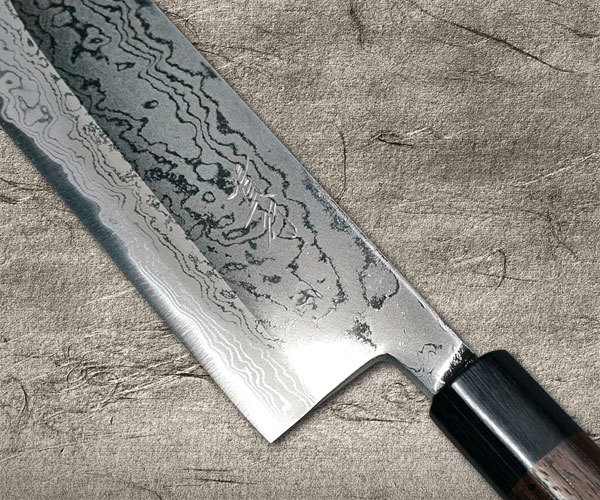 Kanetsune KC-950 DSR-1K6 Stainless Hammered Japanese Chef's Knife SET  (Gyuto180-Slicer210-Santoku-Vegetable-Petty-Mini Deba)