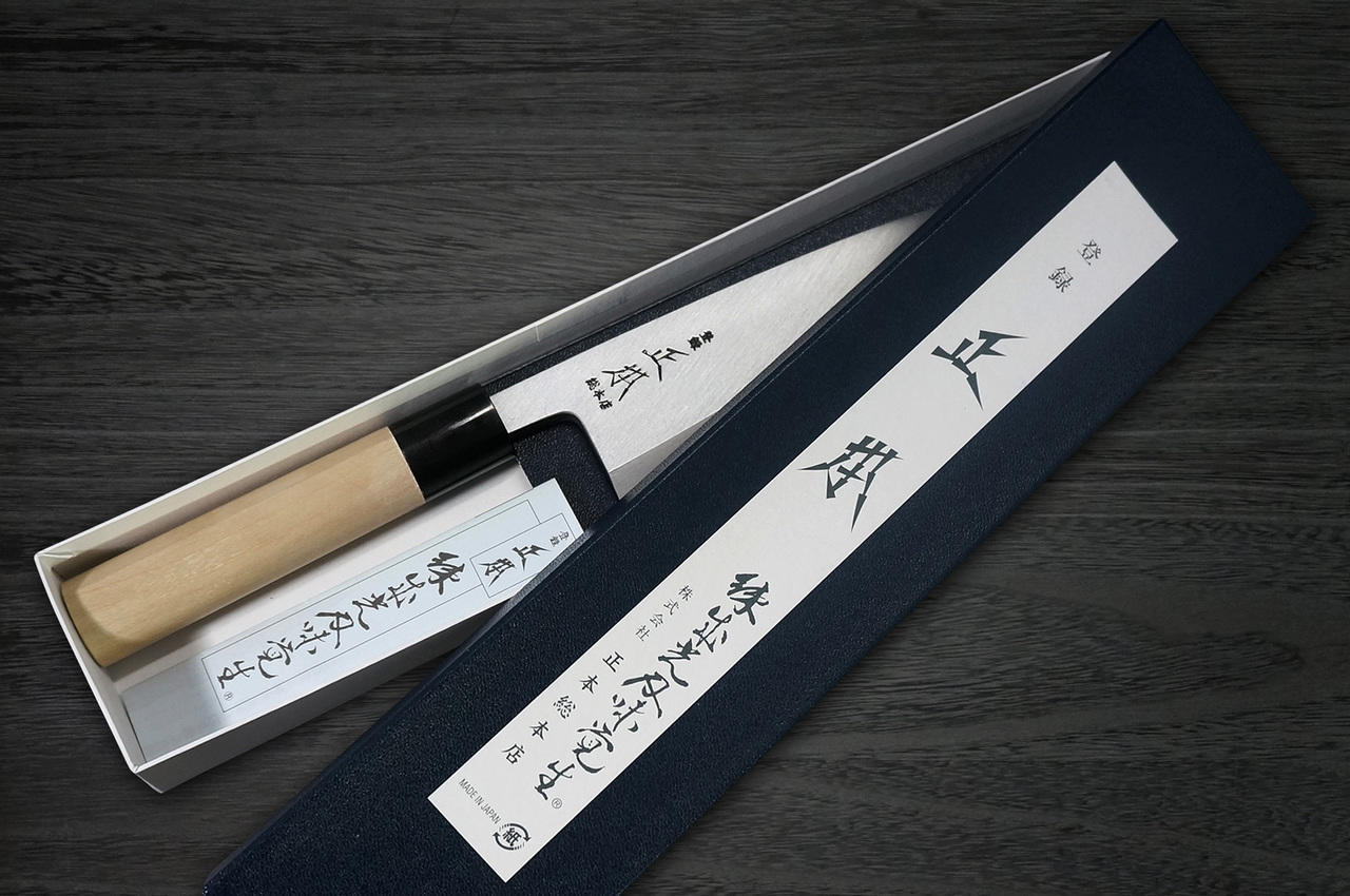 正本 本霞 玉白鋼 出刃 15cm KS2015 Amazon｜正本 本霞(玉白鋼)本出刃庖丁 15cm KS2015｜出刃包丁