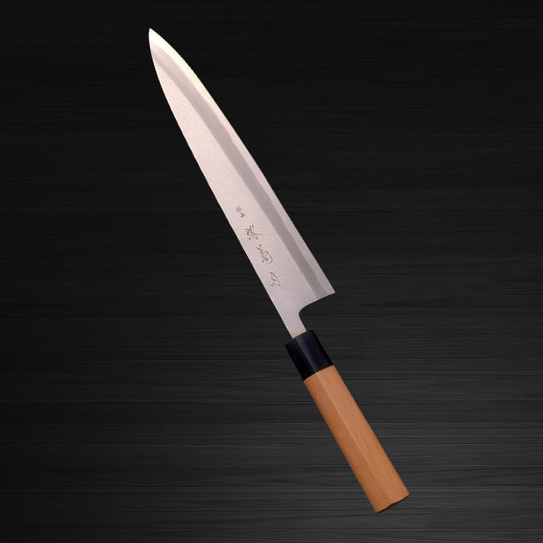 Sakai Kikumori Supreme Shiroko White steel Japanese Chefs Mioroshi Deba 300mm